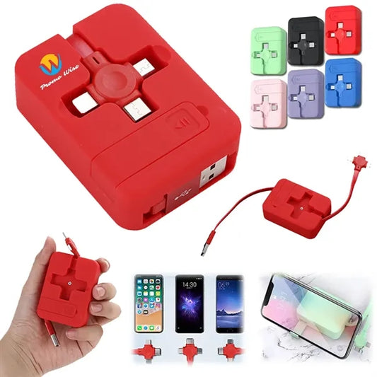 Retractable Charging Data Cable Compatible with Most Devices