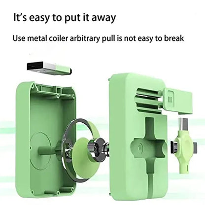 Retractable Charging Data Cable Compatible with Most Devices