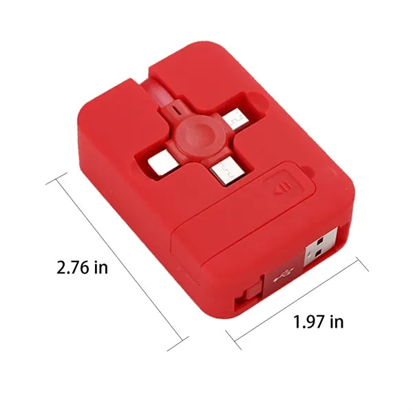 Retractable Charging Data Cable Compatible with Most Devices
