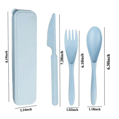 Eco-Friendly Wheat Straw Cutlery Set
