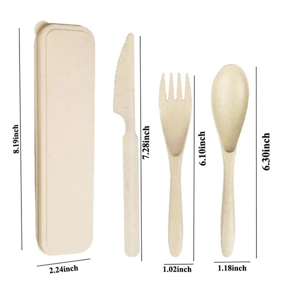 Eco-Friendly Wheat Straw Cutlery Set