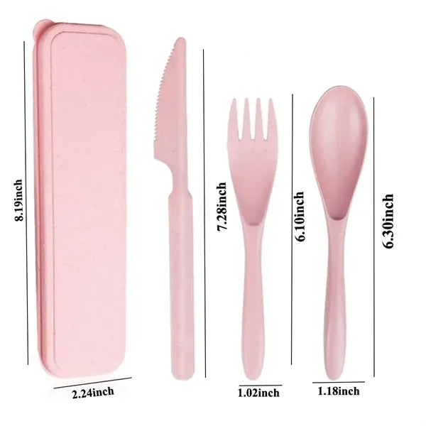 Eco-Friendly Wheat Straw Cutlery Set