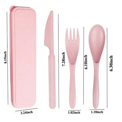Eco-Friendly Wheat Straw Cutlery Set