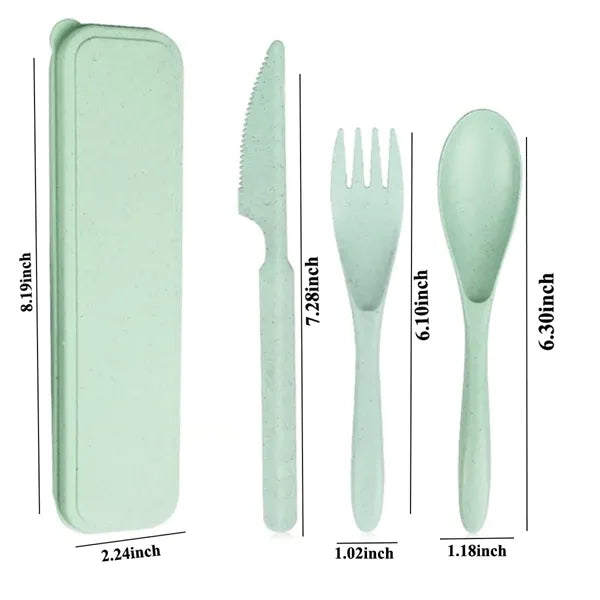 Eco-Friendly Wheat Straw Cutlery Set