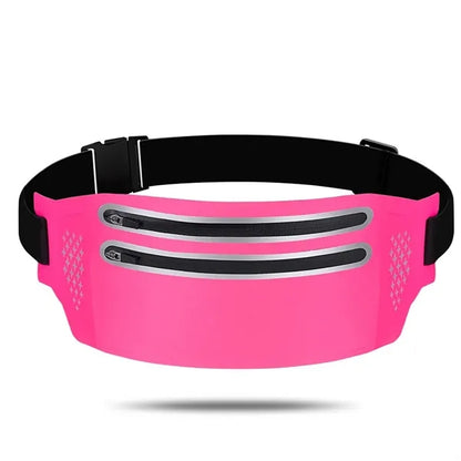 Waterproof Slim Sweat-Resistant Dual-Zipper Lycra Waist Pack