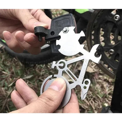 Creative Mountain Bike Multi Tool Card for Outdoor Camping
