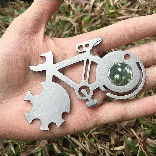 Creative Mountain Bike Multi Tool Card for Outdoor Camping