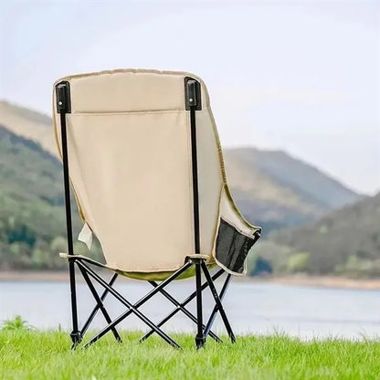 Foldable High Back Moon Chair for Outdoor Camping or Fishing