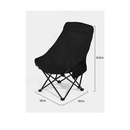 Foldable High Back Moon Chair for Outdoor Camping or Fishing