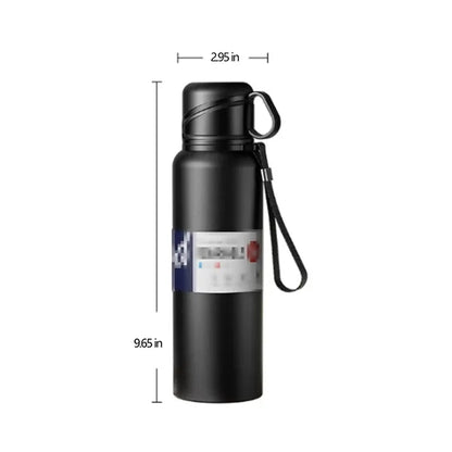 Large Capacity Double Lid 316 Stainless Steel Insulation Cup
