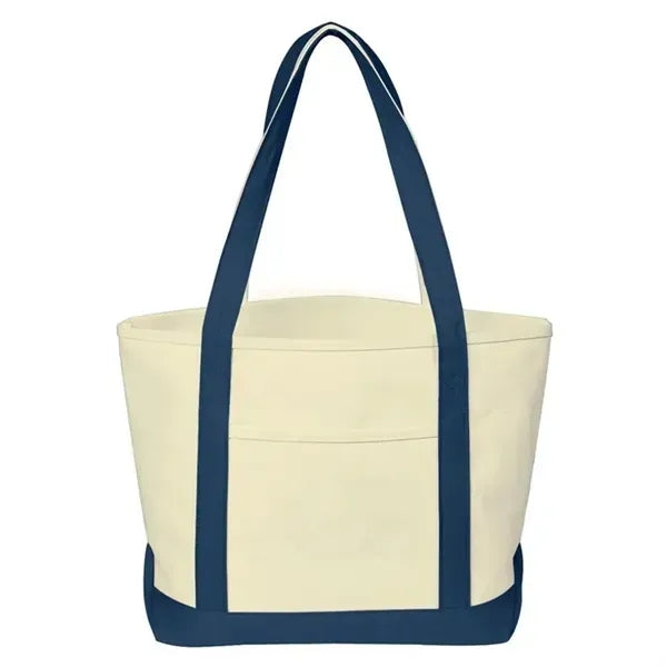 Canvas Tote Bag Bulk with Outer Pocket