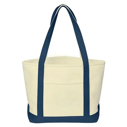 Canvas Tote Bag Bulk with Outer Pocket