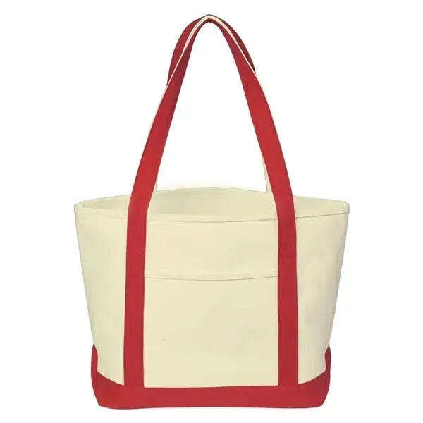 Canvas Tote Bag Bulk with Outer Pocket