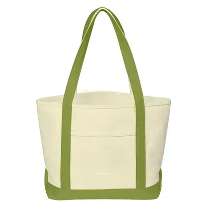 Canvas Tote Bag Bulk with Outer Pocket