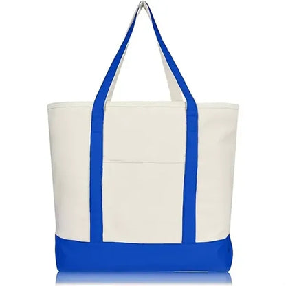 Canvas Tote Bag Bulk with Outer Pocket