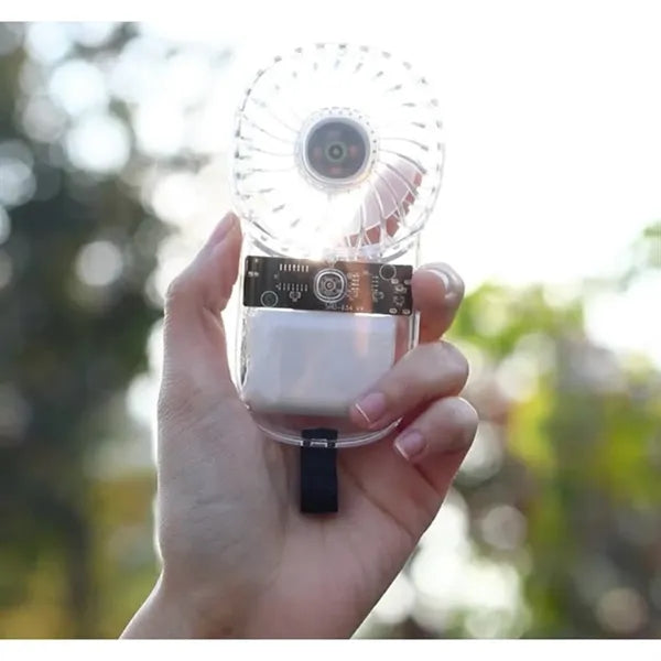 Mini USB Transparent Shell Handheld Fan for Home or Travel