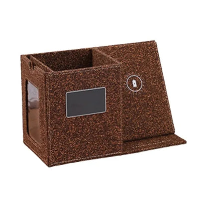 15W Multi-Storage Wireless Fast Charging PU Desk Organizer