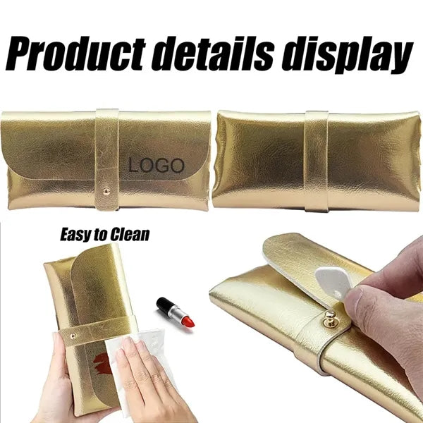 Portable PU Leather Glasses Case Eyewear Holder Pouch