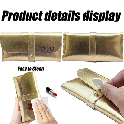 Portable PU Leather Glasses Case Eyewear Holder Pouch