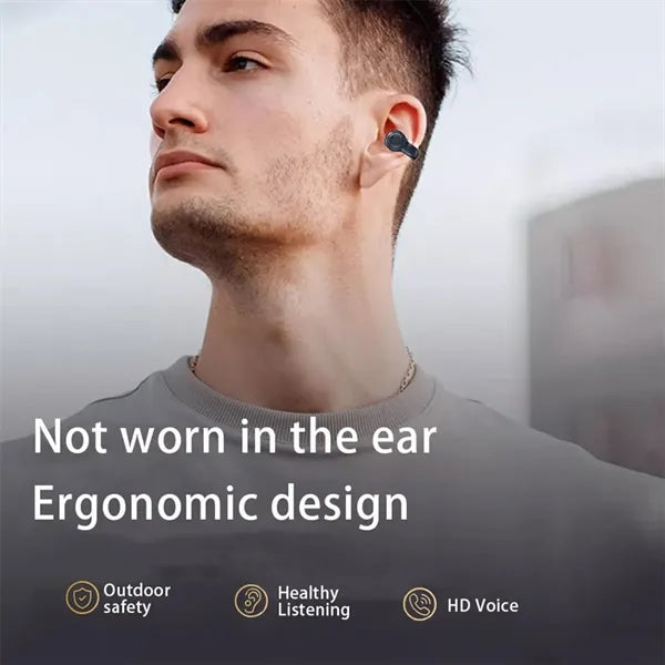 Bluetooth Bone Conduction Earphones With Digital Display