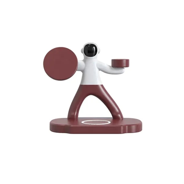 Astronaut-Shaped Magnetic 3-in-1 15W Wireless Charger Stand