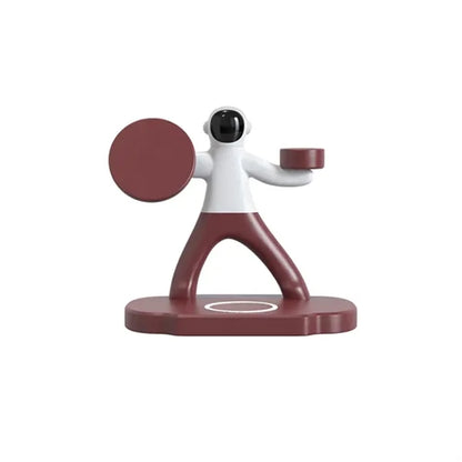 Astronaut-Shaped Magnetic 3-in-1 15W Wireless Charger Stand