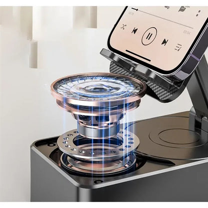 3-in-1 Wireless Charger Stand with Bluetooth Speaker