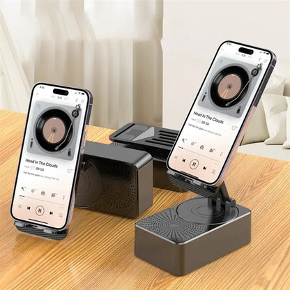 3-in-1 Wireless Charger Stand with Bluetooth Speaker
