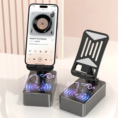 3-in-1 Wireless Charger Stand with Bluetooth Speaker