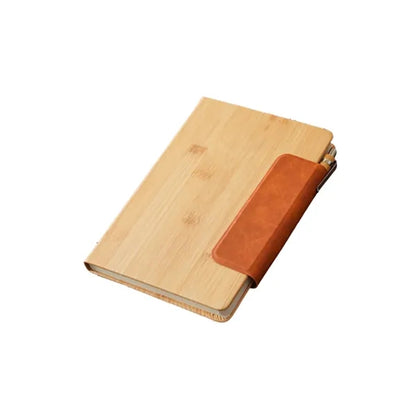 A5 Bamboo Texture Notebook with Magnetic Closure