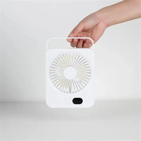 5 Speed Portable Rechargeable Handheld Desk Fan
