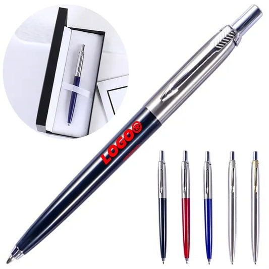 Retractable Metal Ballpoint Pen Office Gift Writing Tool