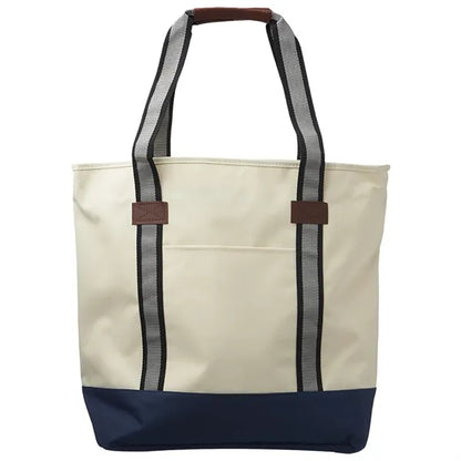 Top Zipper Closure Polyester Cotton Canvas Tote Bags