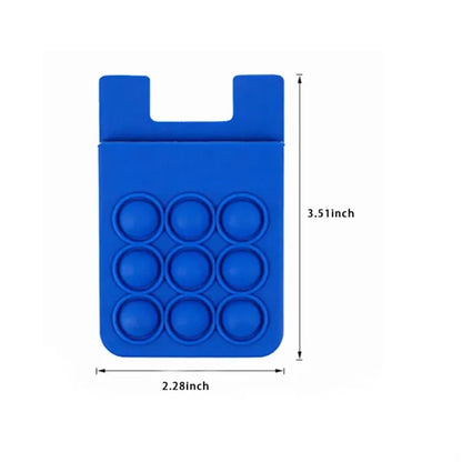 Silicone Pop Fidget Phone Wallet