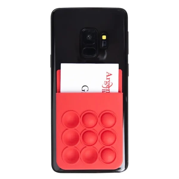Silicone Pop Fidget Phone Wallet