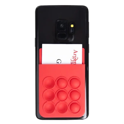 Silicone Pop Fidget Phone Wallet