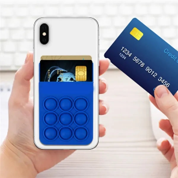 Silicone Pop Fidget Phone Wallet