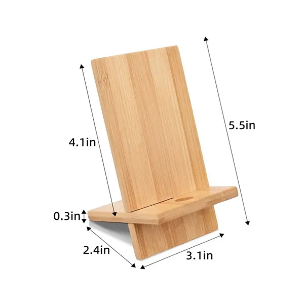 Eco-Friendly Bamboo Phone Stand