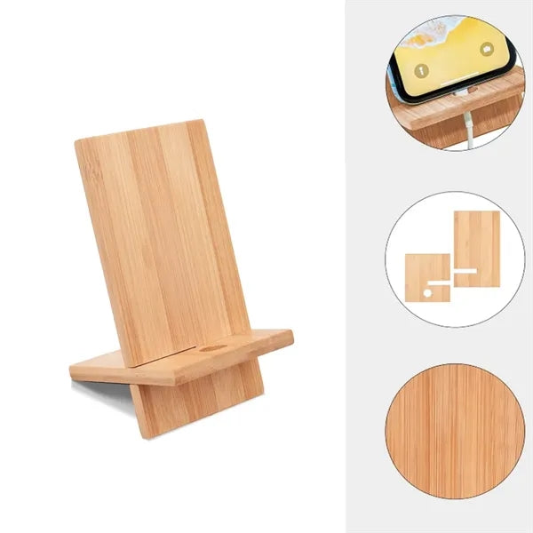 Eco-Friendly Bamboo Phone Stand