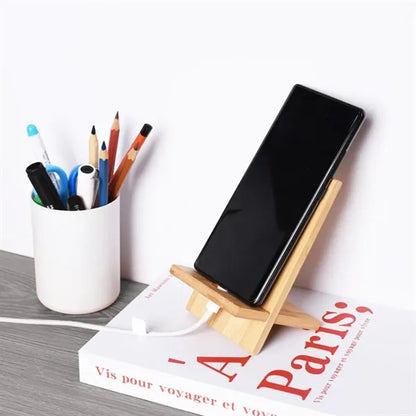 Eco-Friendly Bamboo Phone Stand