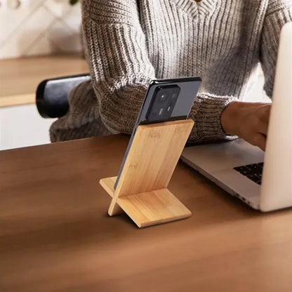 Eco-Friendly Bamboo Phone Stand