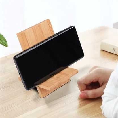 Eco-Friendly Bamboo Phone Stand