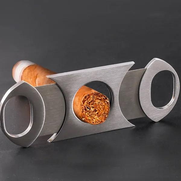 Stainless Steel Double Blade Cigar Cutter