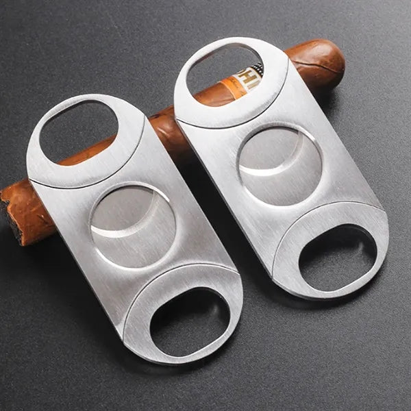 Stainless Steel Double Blade Cigar Cutter