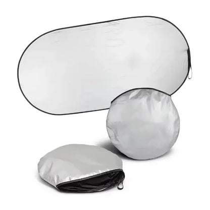 Foldable Car Windshield Sun Shade with Pouch