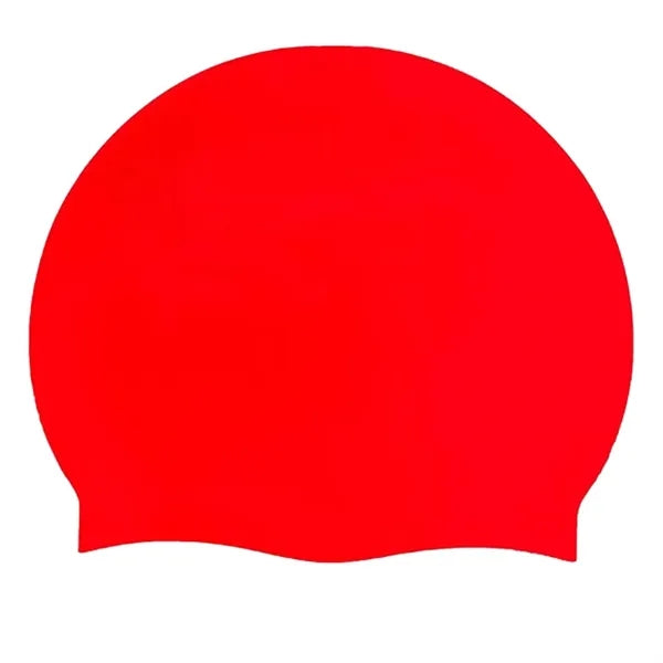 High Quality Silicone Swim Cap Custom Logo Colorful Design