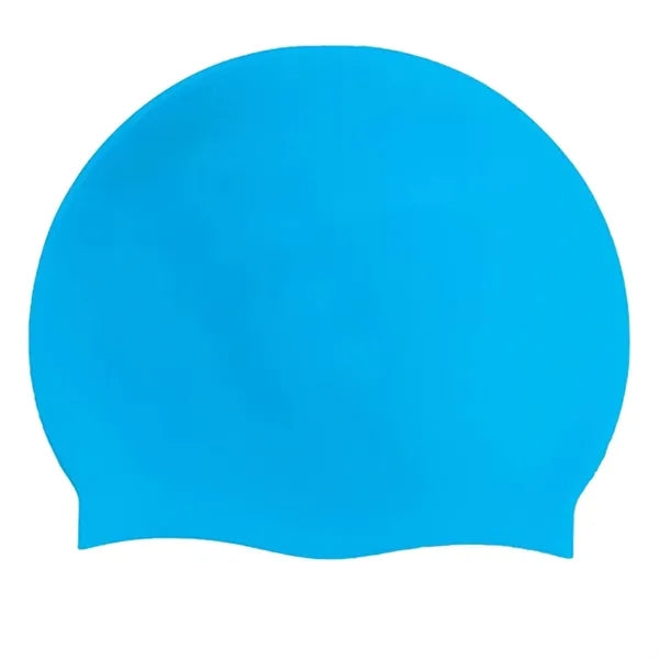 High Quality Silicone Swim Cap Custom Logo Colorful Design