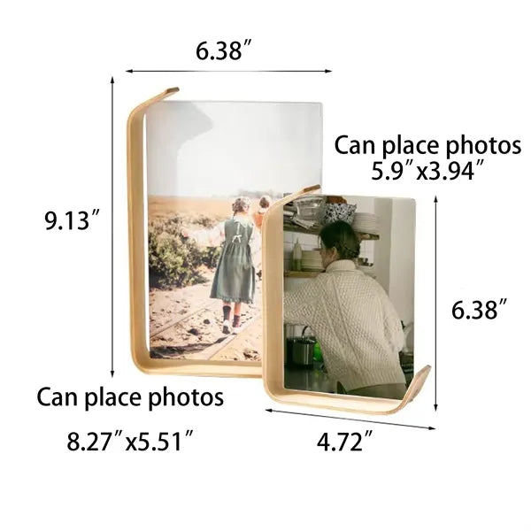 Elegant Wooden Photo Frame With Customizable Acrylic Plate