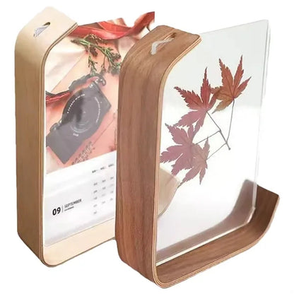 Elegant Wooden Photo Frame With Customizable Acrylic Plate