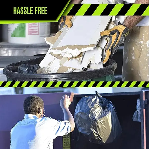 65 Gallon Industrial Strength Black Trash Bags
